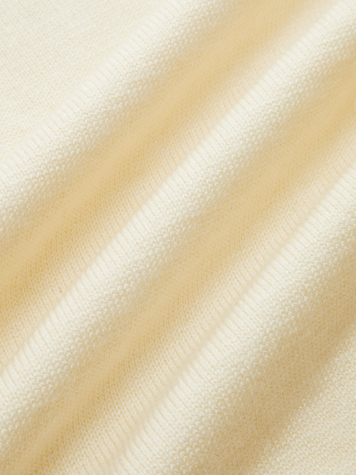 Denim Collar Wool Blend Knit Top