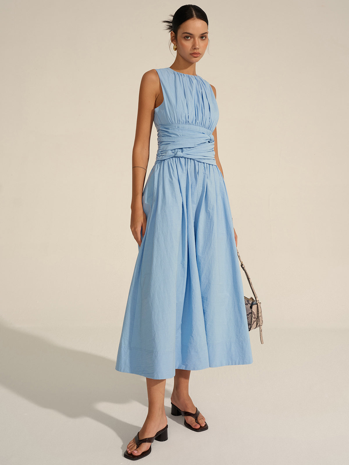 Ruched Waist Maxi Dress